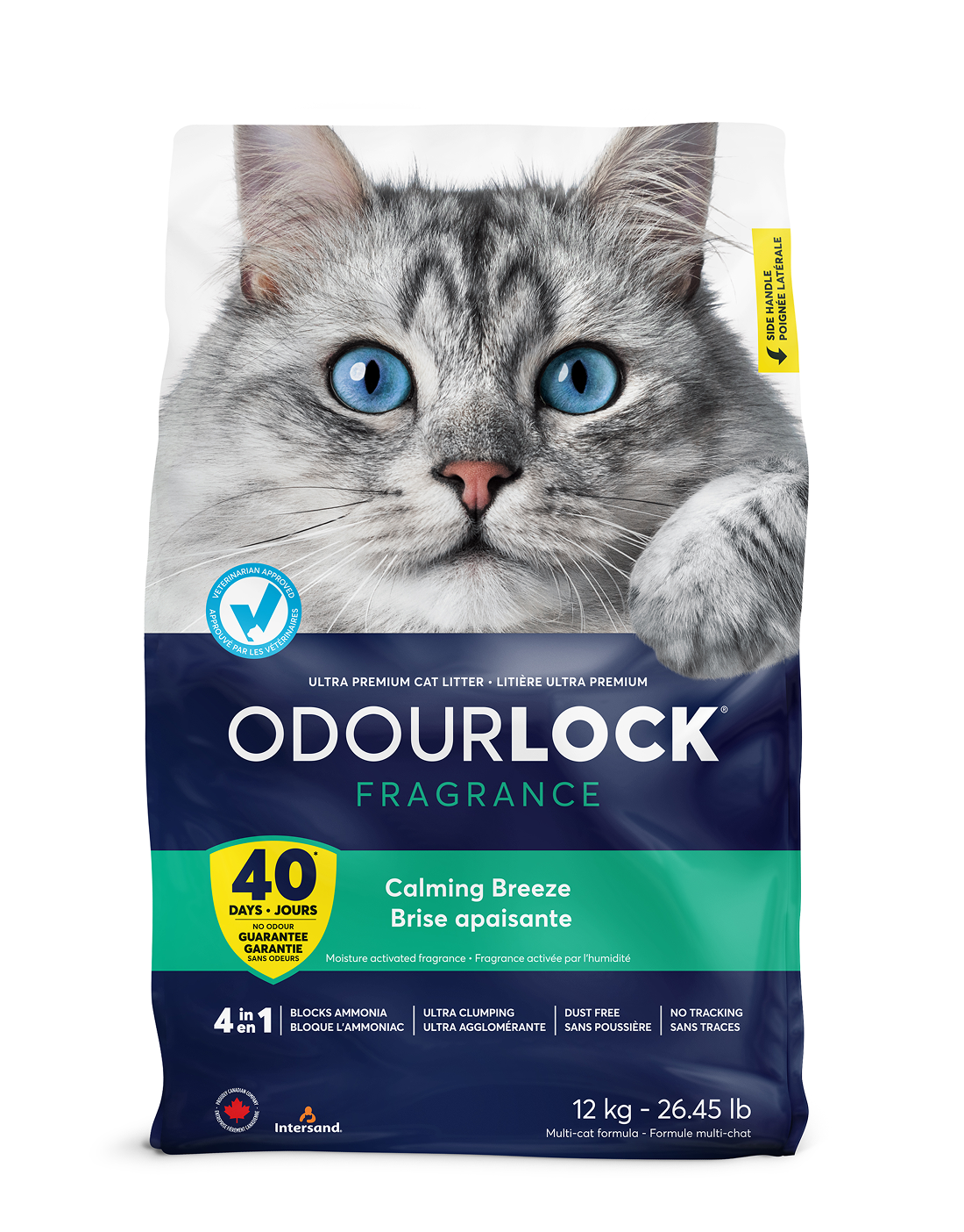 Litière agglomérante OdourLock brise apaisante