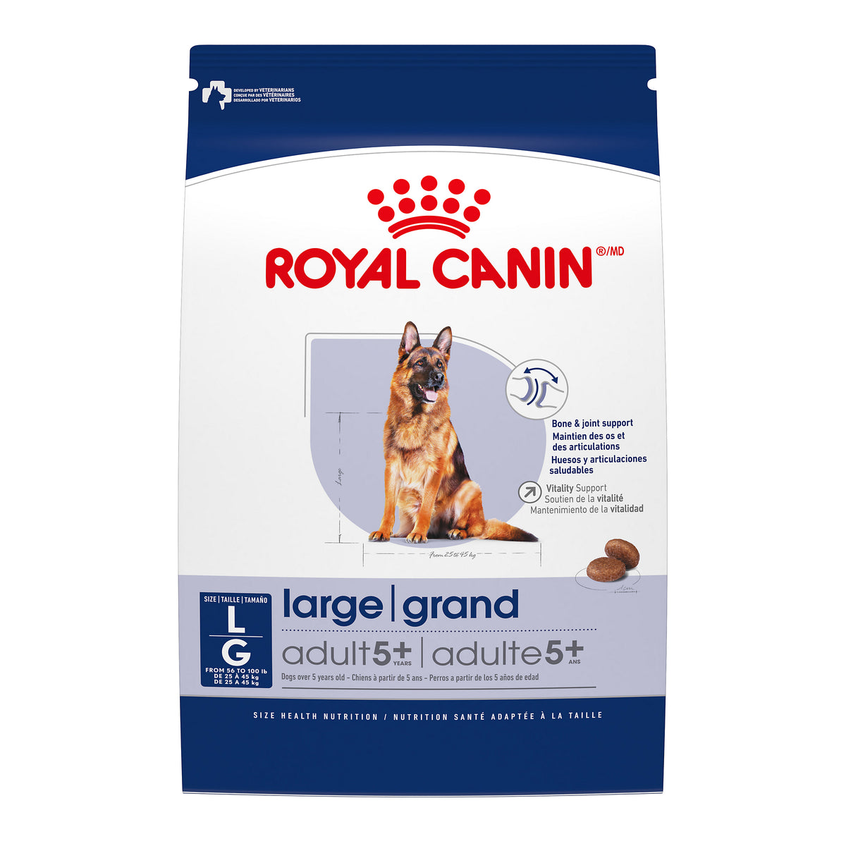Grand adulte 5+ - nourriture sèche pour chien 13,6 kg