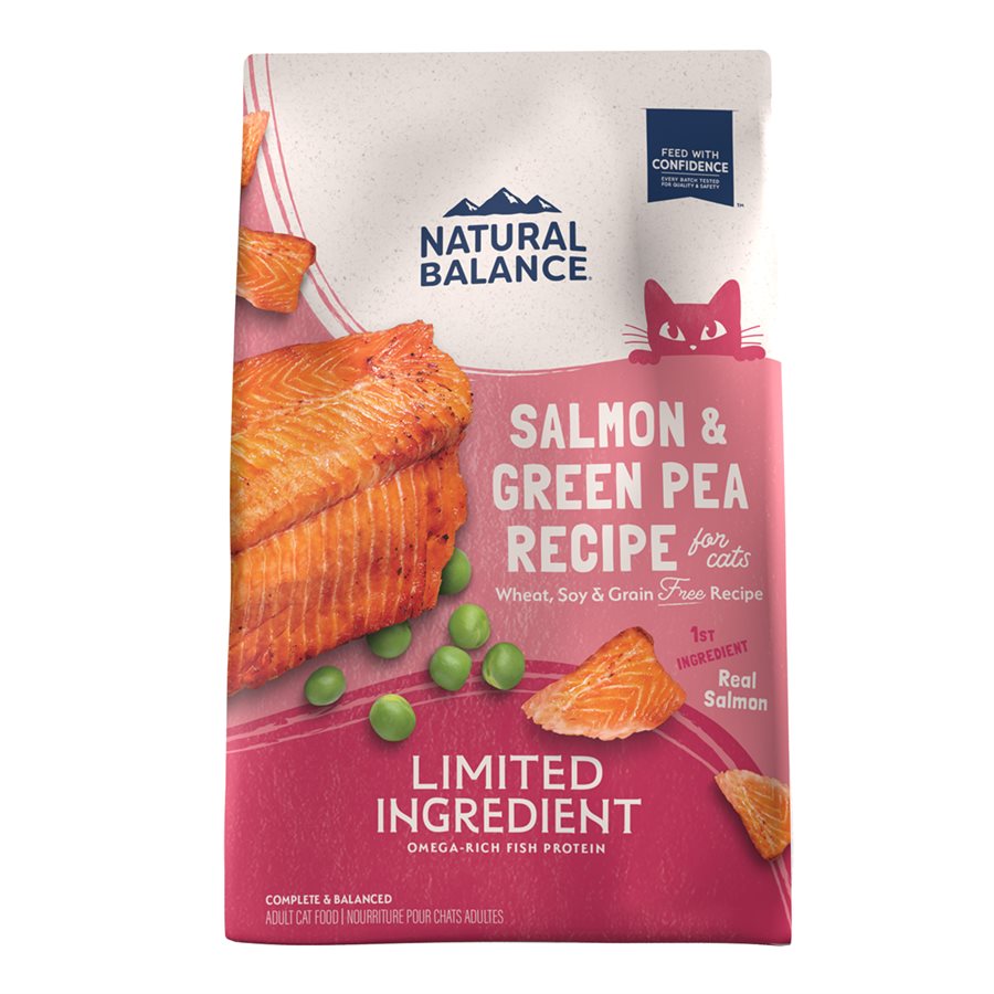 Nourriture L.I.D. au saumon et pois verts pour chat - Natural Balance