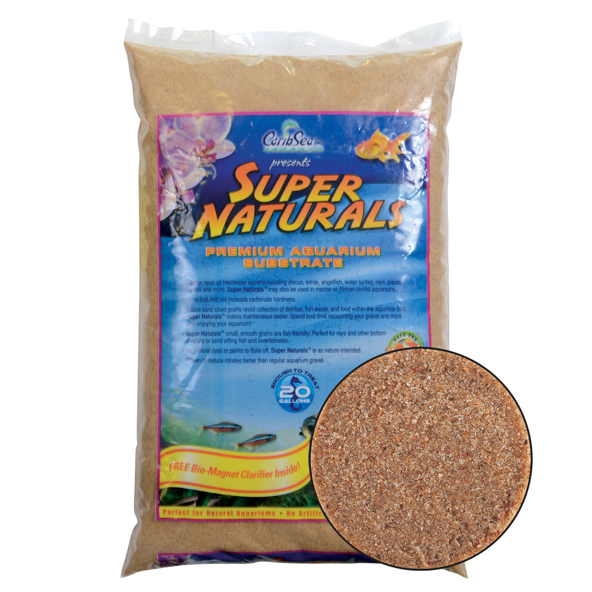 Substrat Super Naturals sunset gold pour aquarium 20 lb
