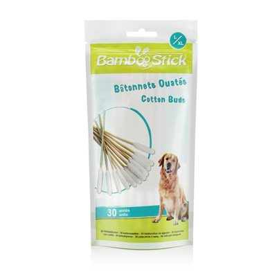 Bâtonnets ouatés BambooStick - soin pour chien et chat