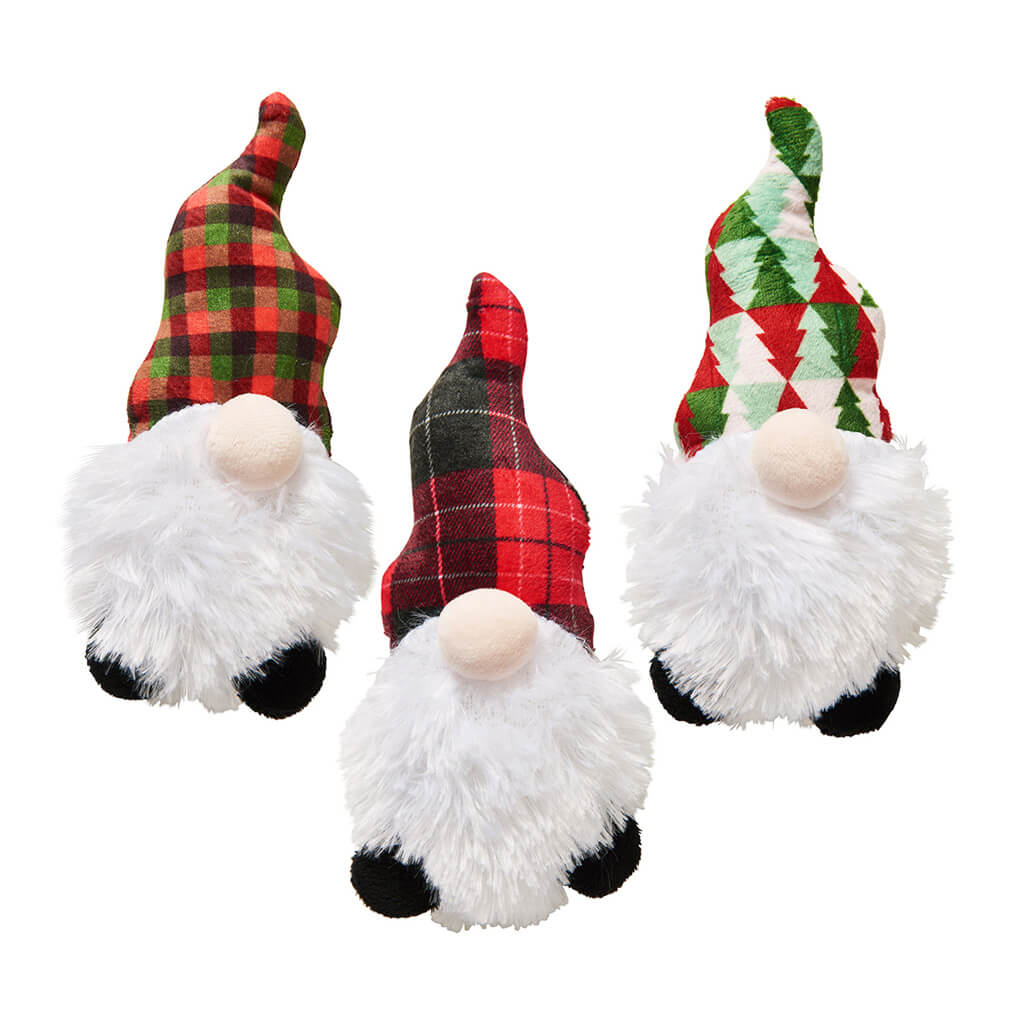 Peluche gnome de Noël avec herbe à chat 6 po (modèles assortis)
