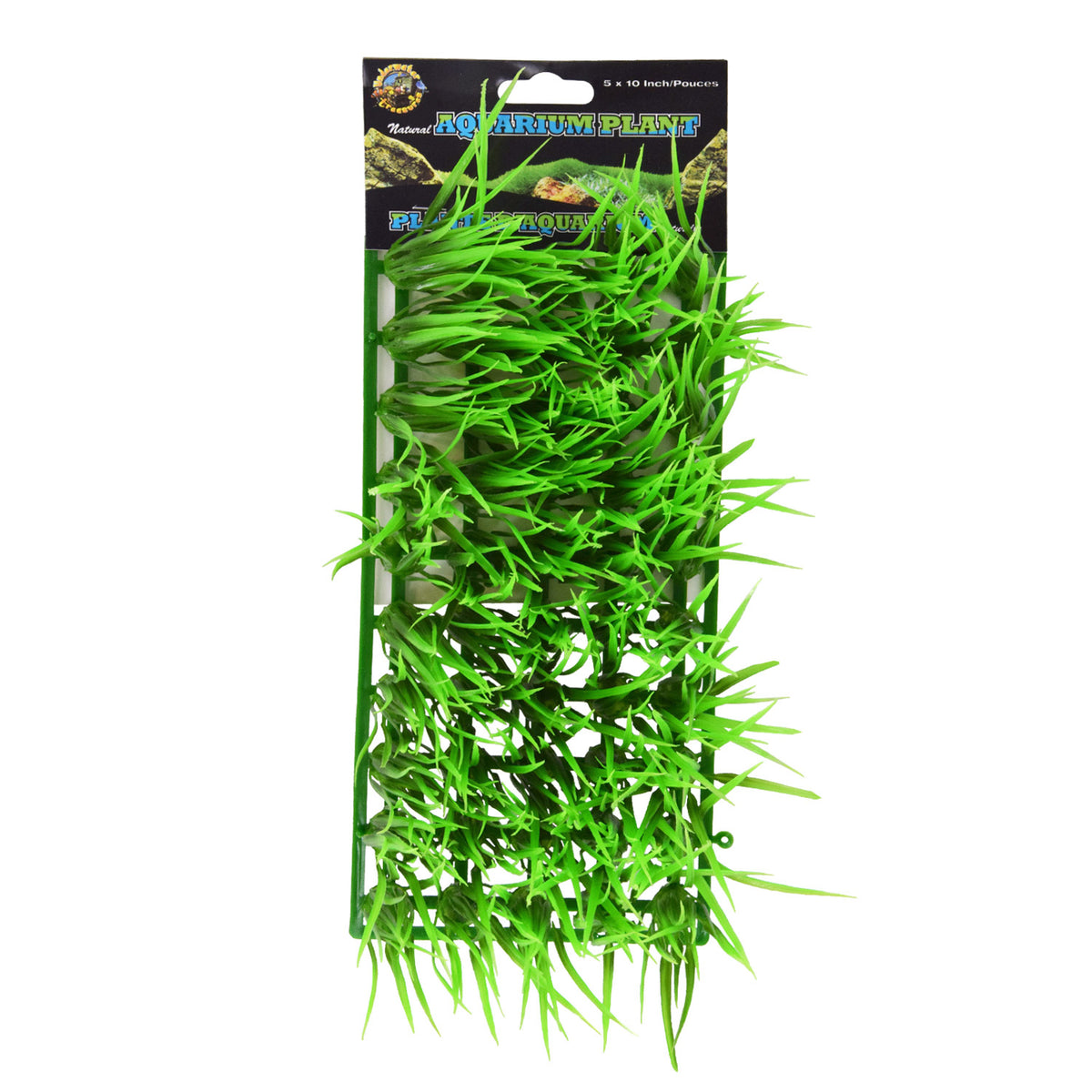 Plante artificielle tapis d'herbe à cheveux 10 x 5 po pour aquarium
