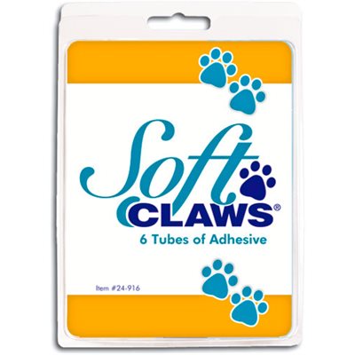 Tubes de colle de remplacement pour capuchons à griffes 2 g paquet de 6 - toilettage pour chien et chat