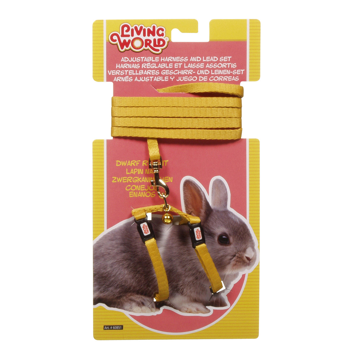 Ensemble harnais et laisse réglable pour lapins nains, 1,2 m