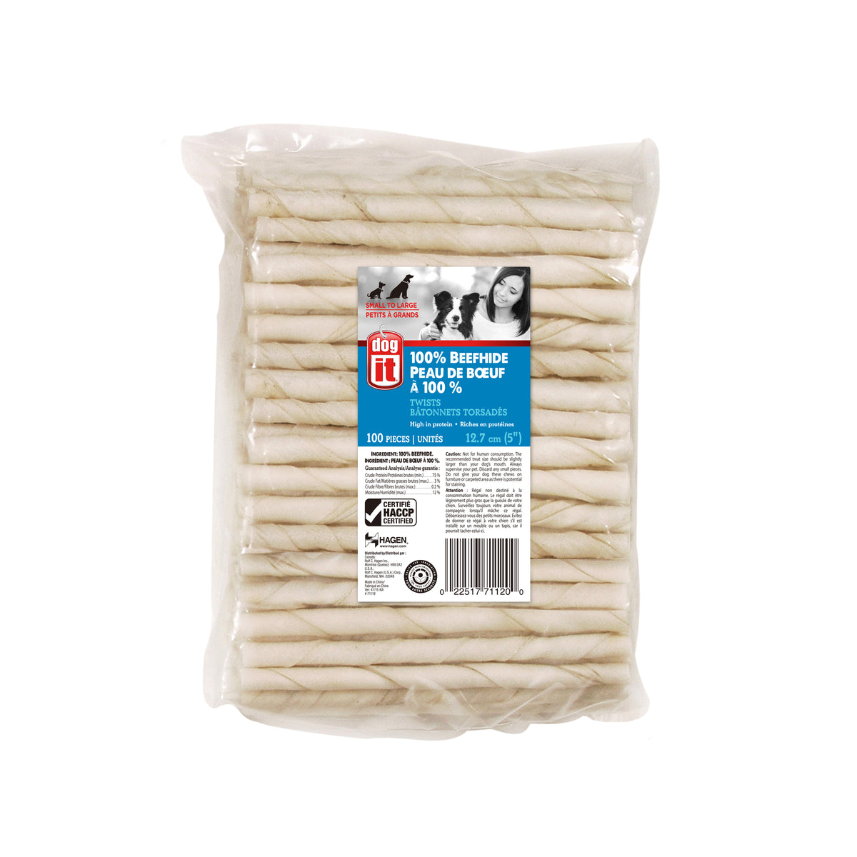 Bâtonnets en peau de bœuf naturelle