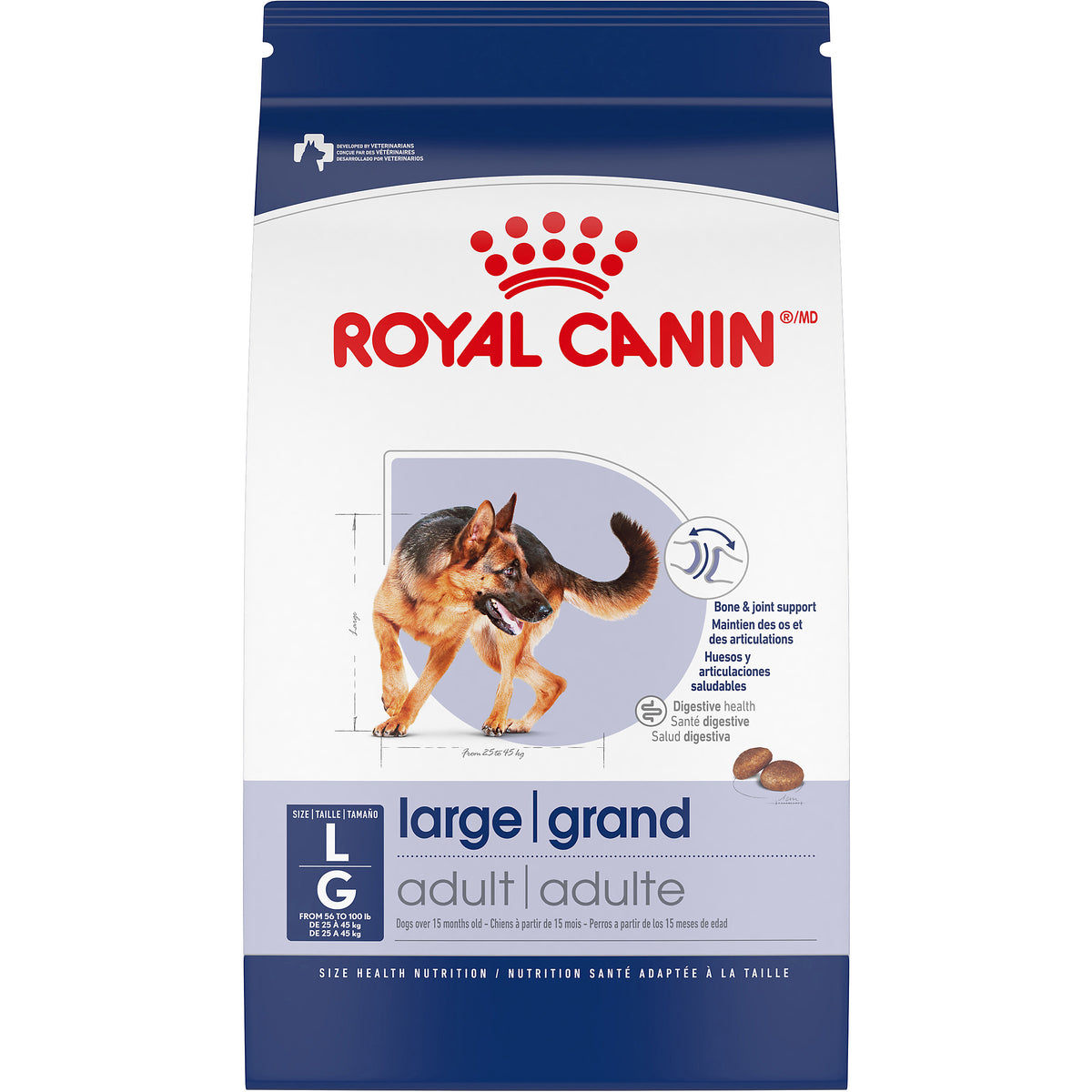 Grand adulte - nourriture sèche pour chien