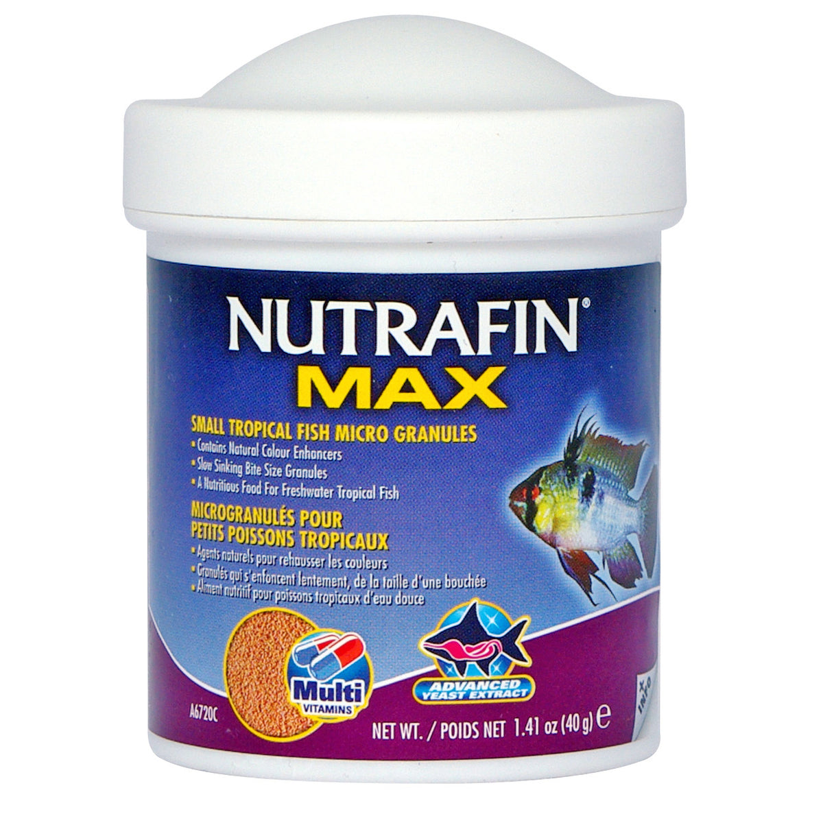 Microgranulés Max pour petit poisson tropical - Nutrafin