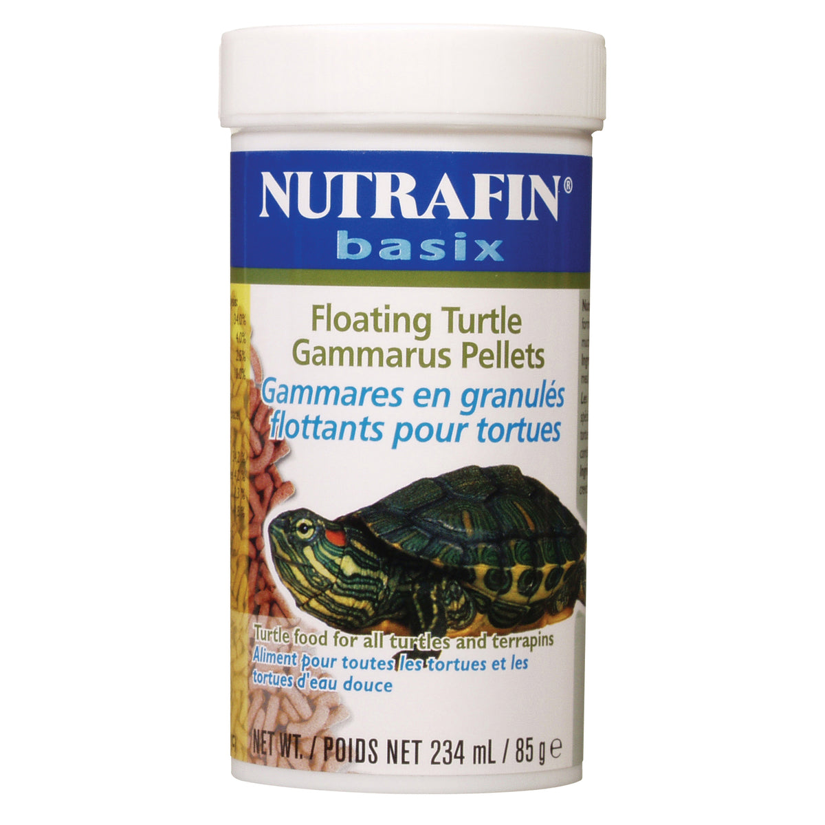 Gammares en granulés flottants basix pour tortues