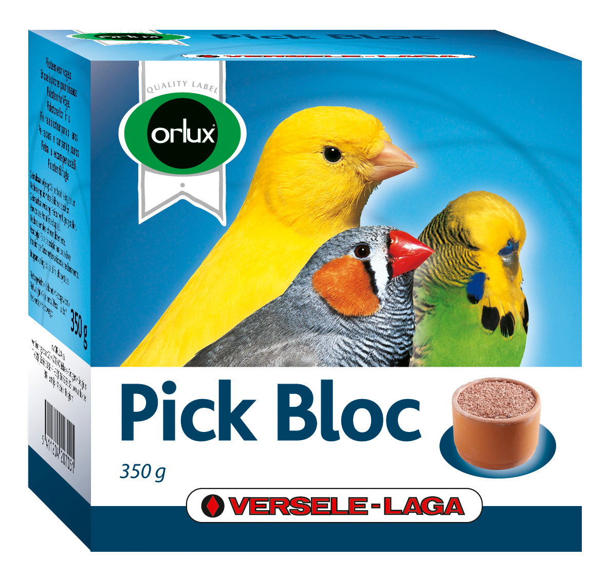 Bloc minéral à picorer 350 g - supplément pour oiseaux