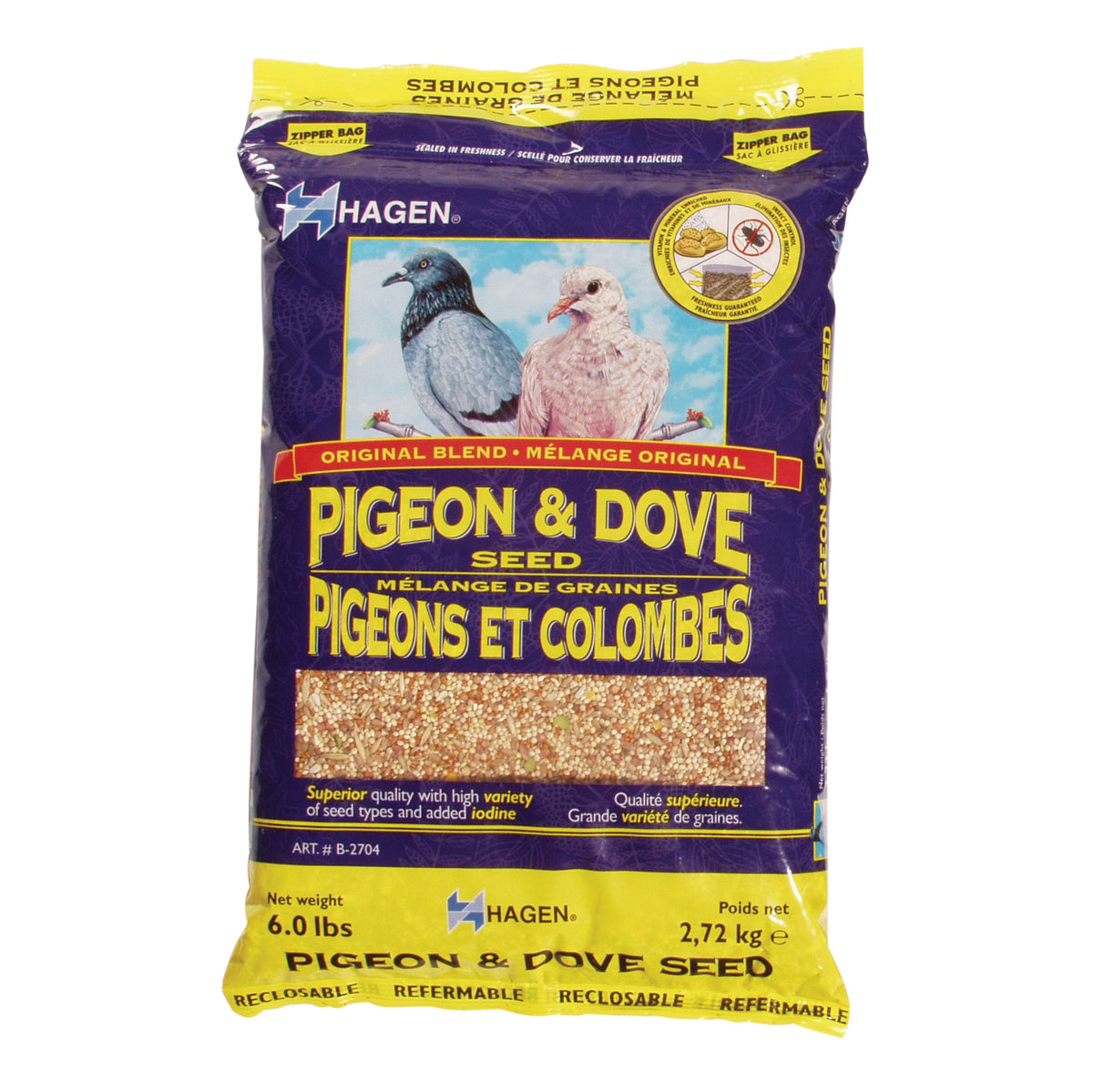 Mélange de graines de base EVM pour pigeons et colombes