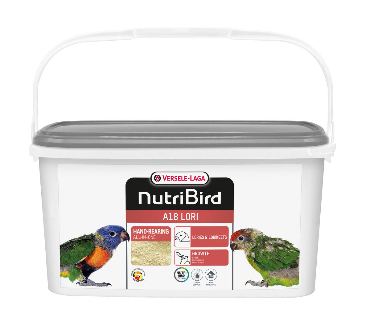 A18 pour loris 3 kg - nourriture d'élevage à la main pour oiseaux
