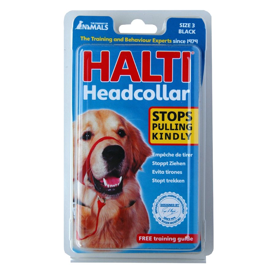 Licou Halti noir - licou pour chien