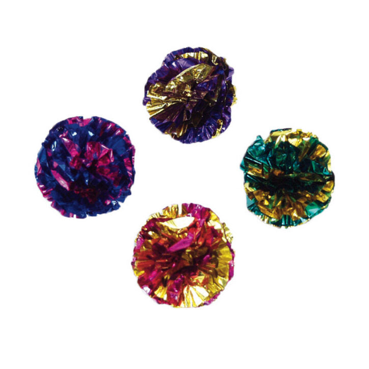 Balles krinkle pour chat 1,5 po (paquet de 4)