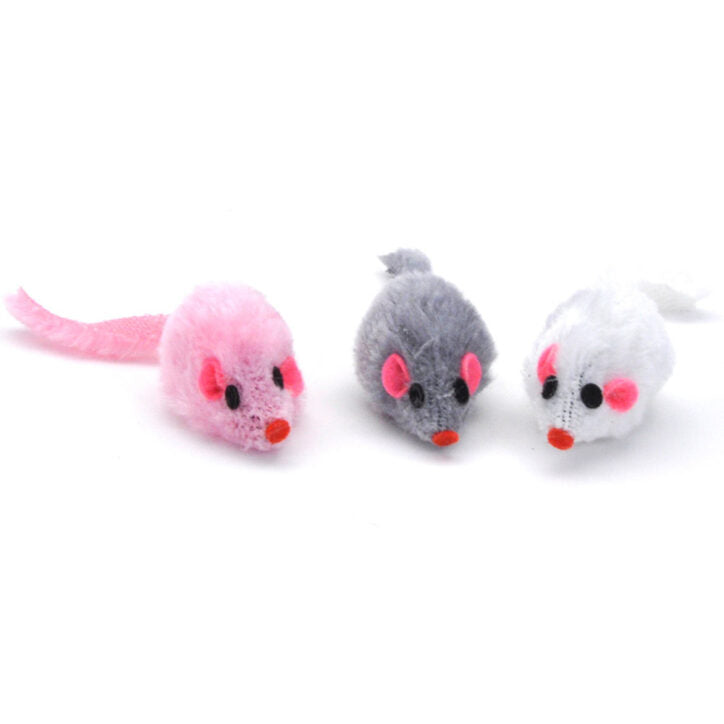 Souris poilue pour chat 4,25 po (à l'unité)