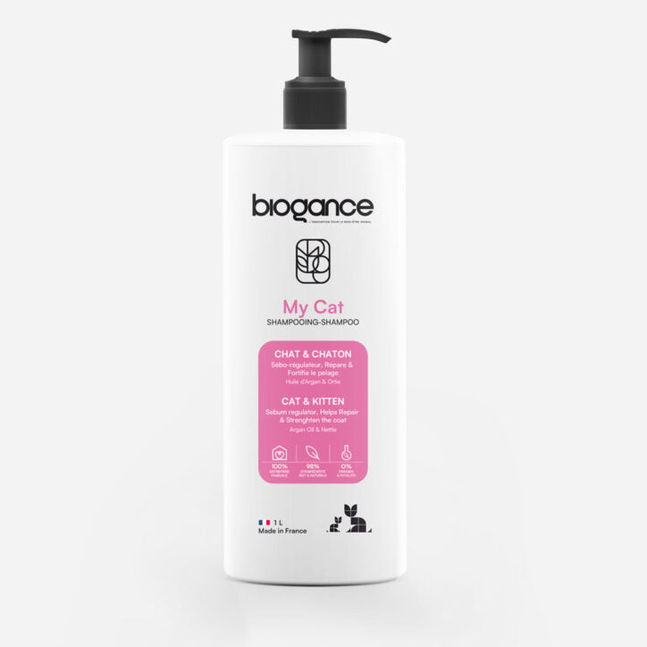 Ortie et huile d'argan Biogance - shampoing pour chat et chaton