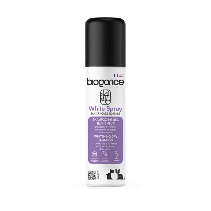 Shampoing sec blancheur pour chien et chat 300 ml