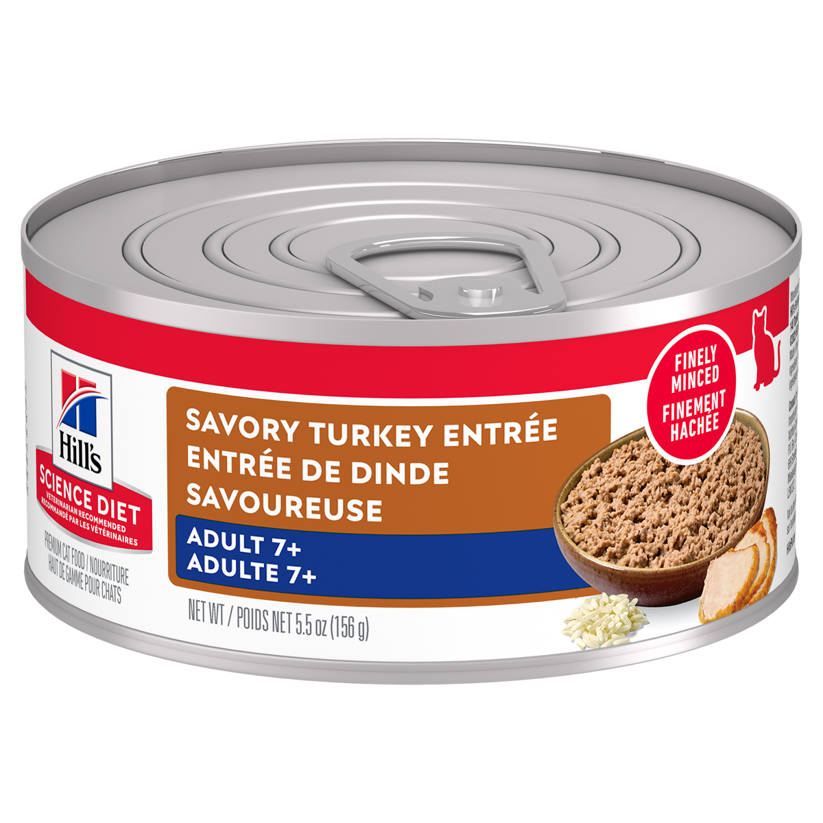 Sénior 7+ entrée de dinde - nourriture humide pour chat 82 g