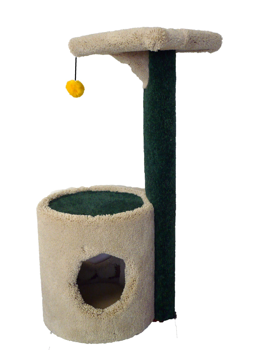 Poteau à griffer baril de coin moyen 80 cm (31,5 po) pour chat