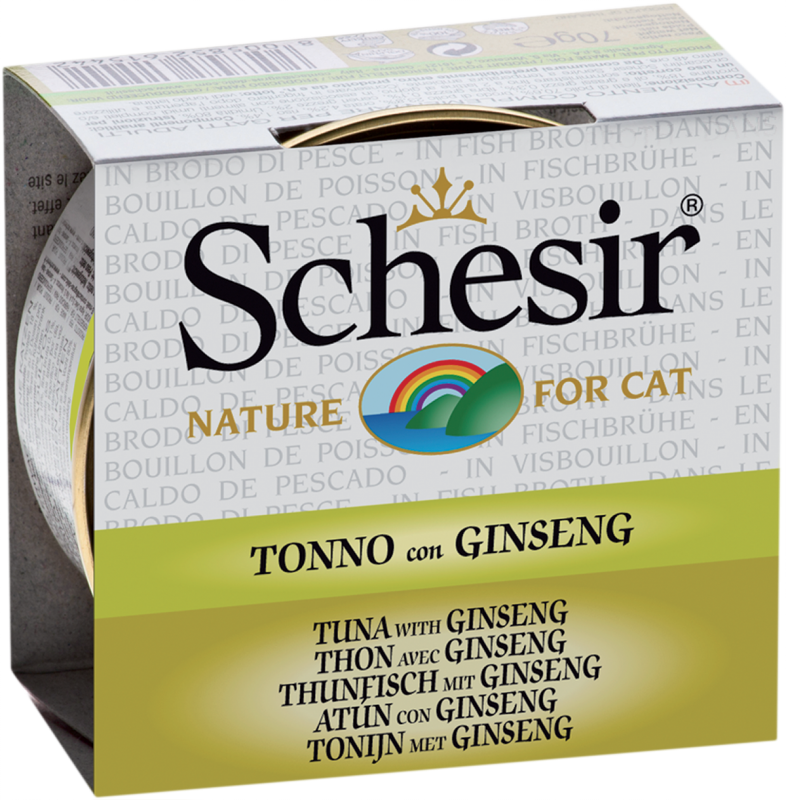 Bouillon au thon et ginseng pour chat 70 g