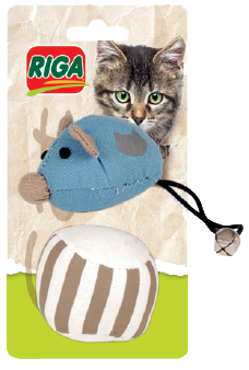 Souris et balle pour chat