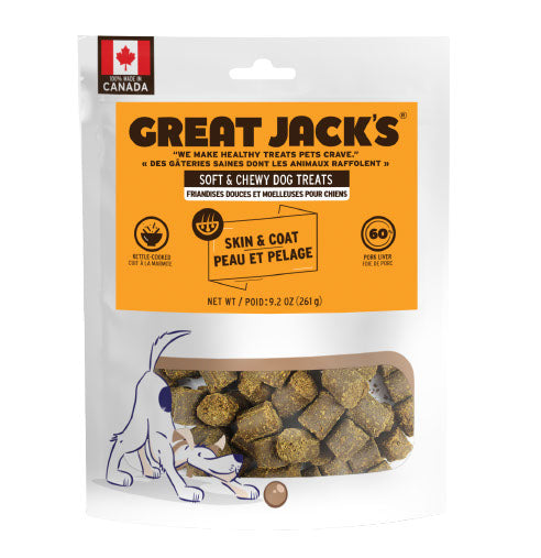 Gâteries fonctionnelles pour chien peau et pelage 261 g
