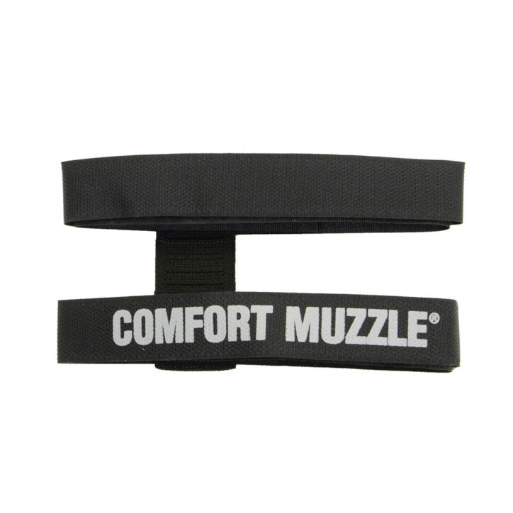 Muselière ajustable à attache auto-agrippante noire G 16-24 po
