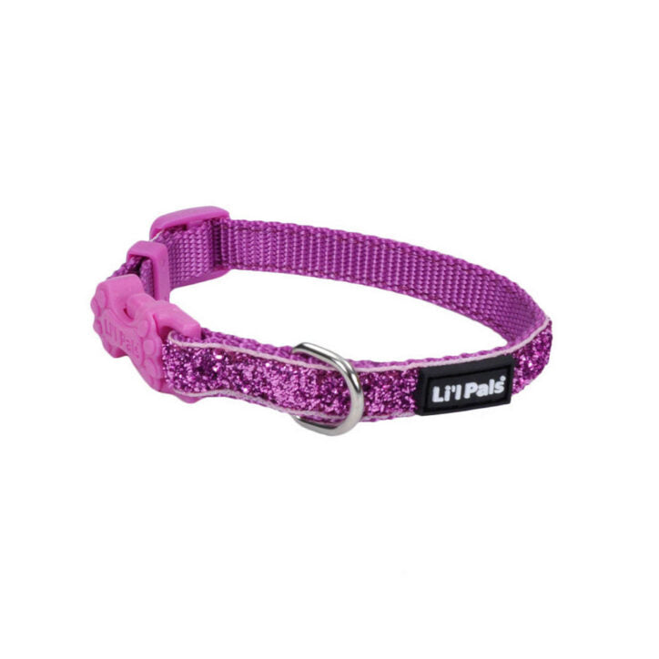 Collier ajustable pailleté pour chien Li'l Pals