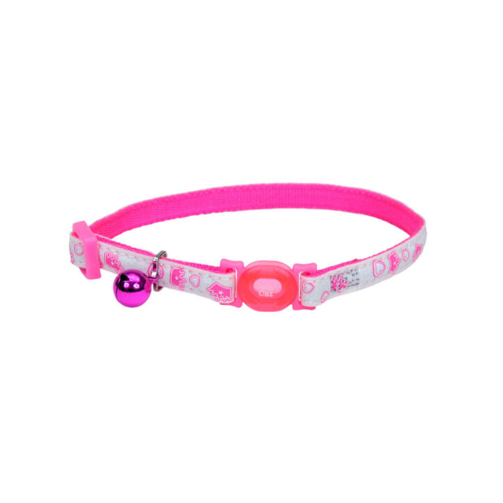 Collier ajustable Safe Cat phosphorescent pour chat