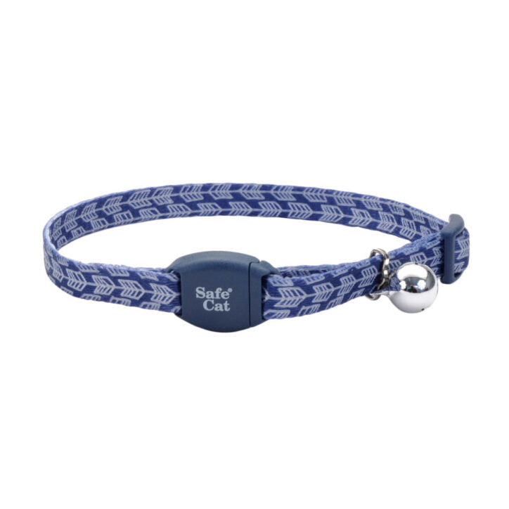 Safe Cat à motifs - collier ajustable à boucle magnétique pour chat