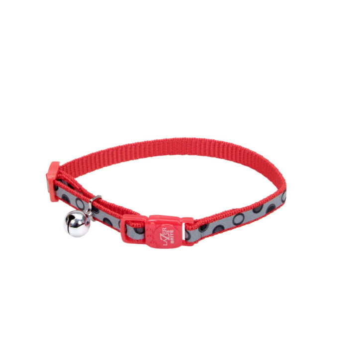 Collier réfléchissant Lazer Brite pour chat à boucle détachable 3/8 po x 8-12 po