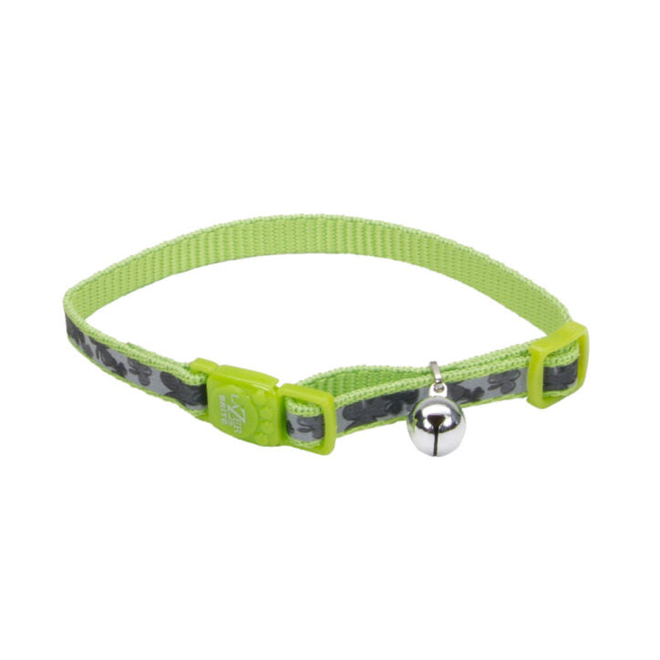 Collier réfléchissant Lazer Brite pour chat à boucle détachable 3/8 po x 8-12 po