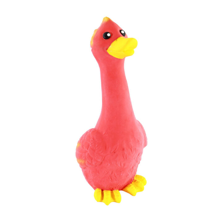 Canard à long cou en latex Rascals rouge 8 po