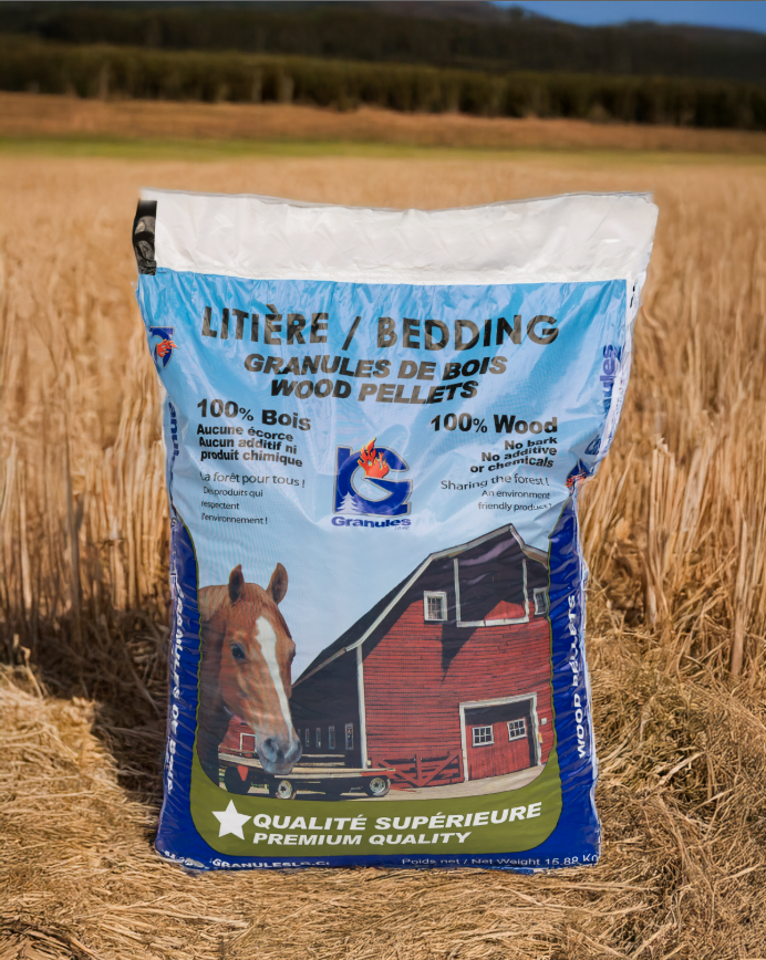 Litière en granules de bois 15,9 kg
