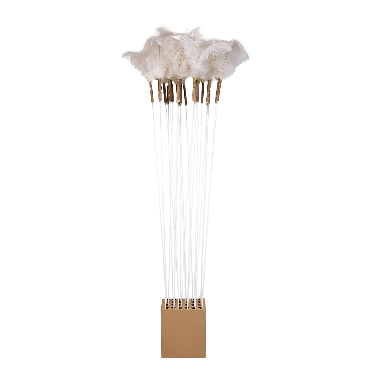 Baguette avec plume géante