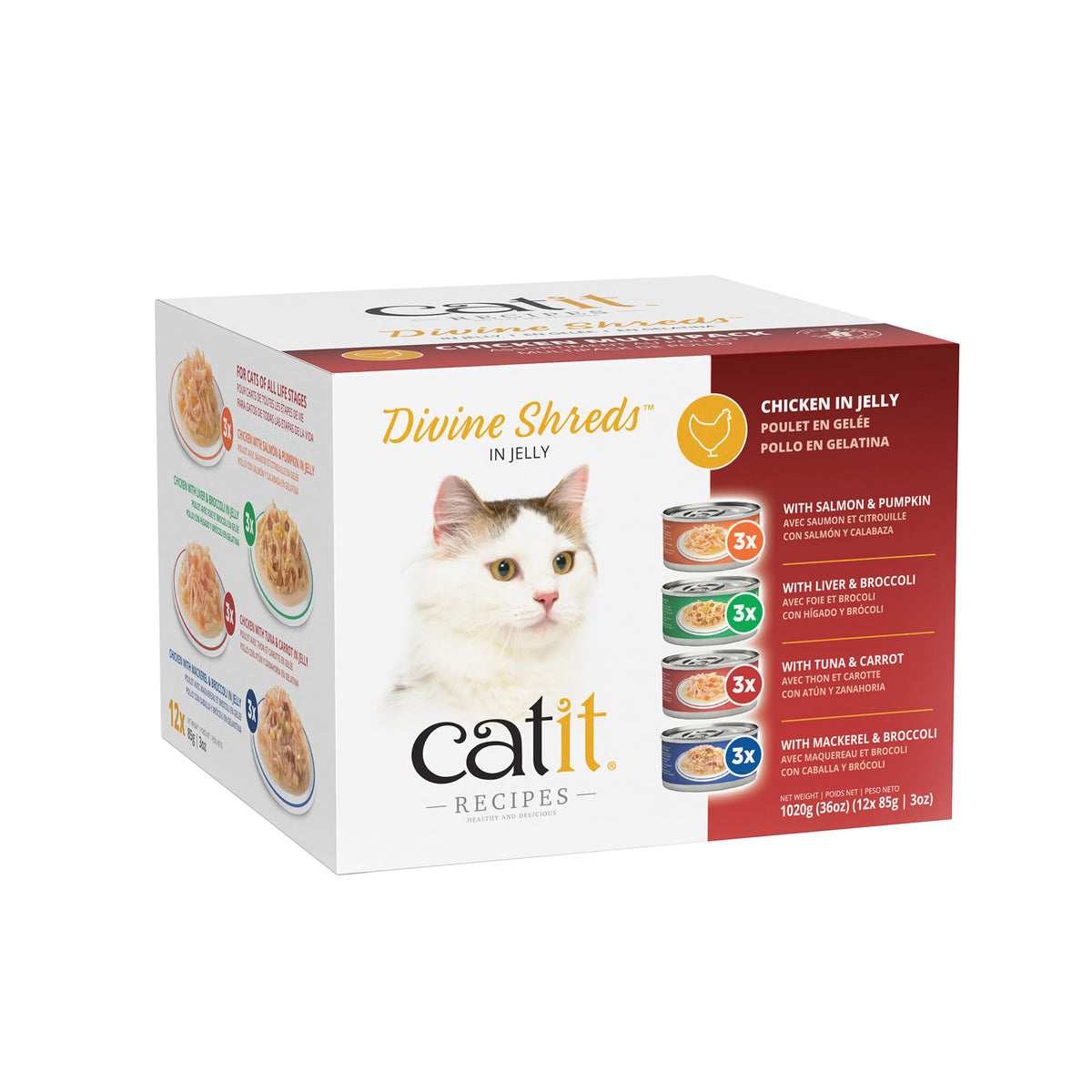 Garnitures Divine Shreds en gelée, assortiment 12 x 85 g