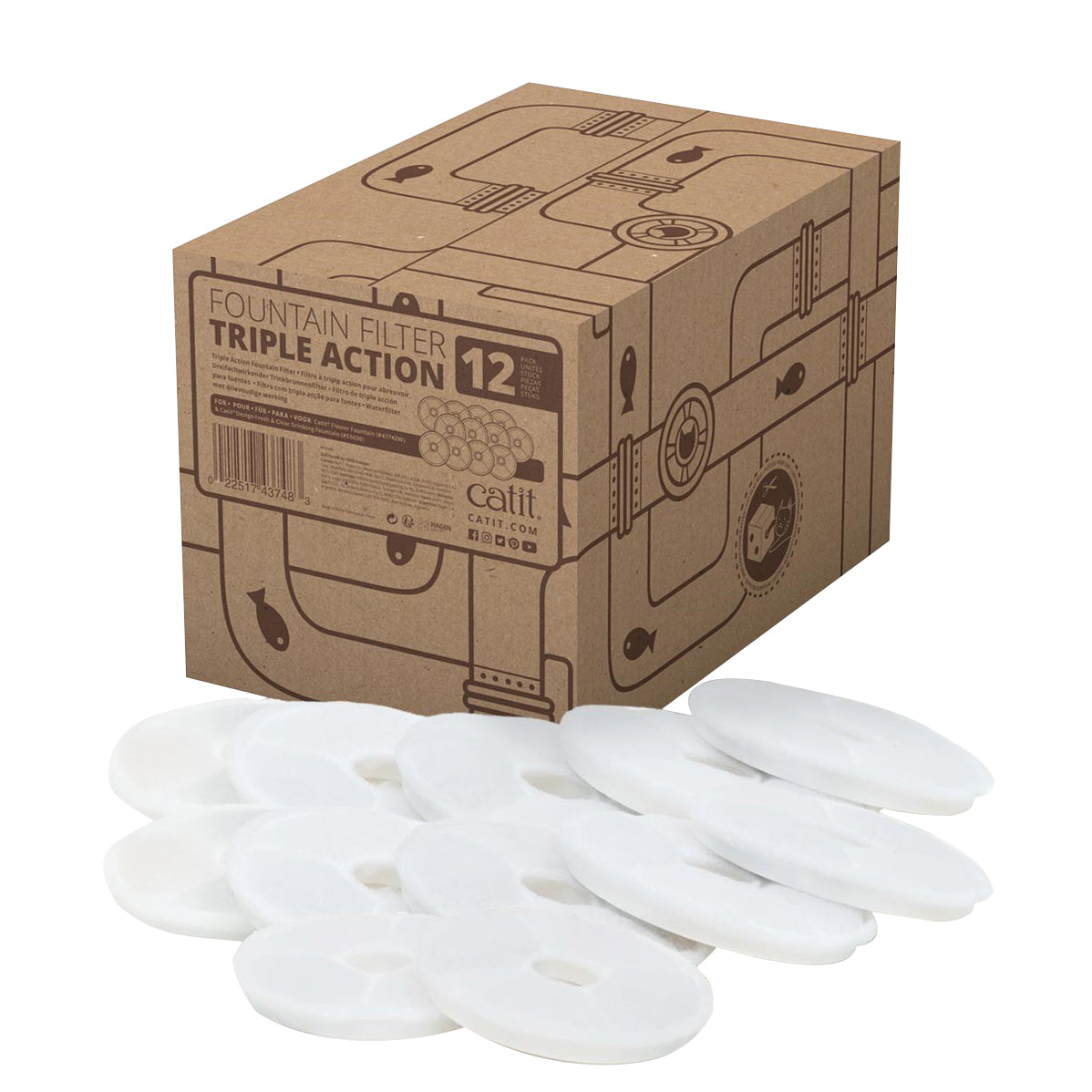 Filtres à triple action pour abreuvoir