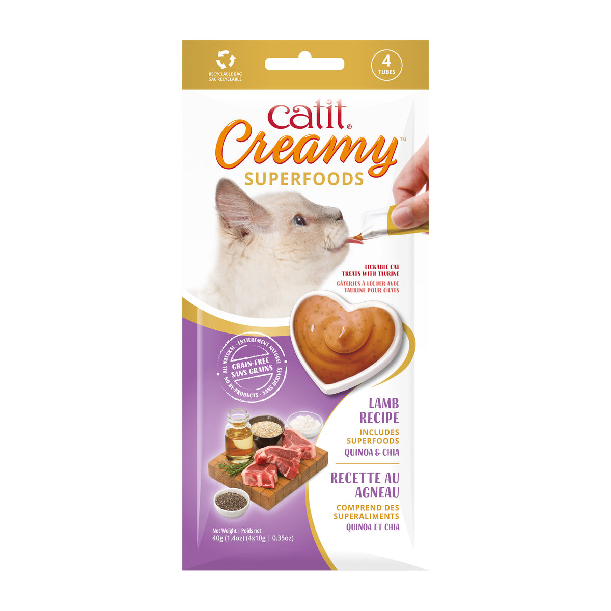 Gâteries Creamy avec superaliments (paquet de 4)