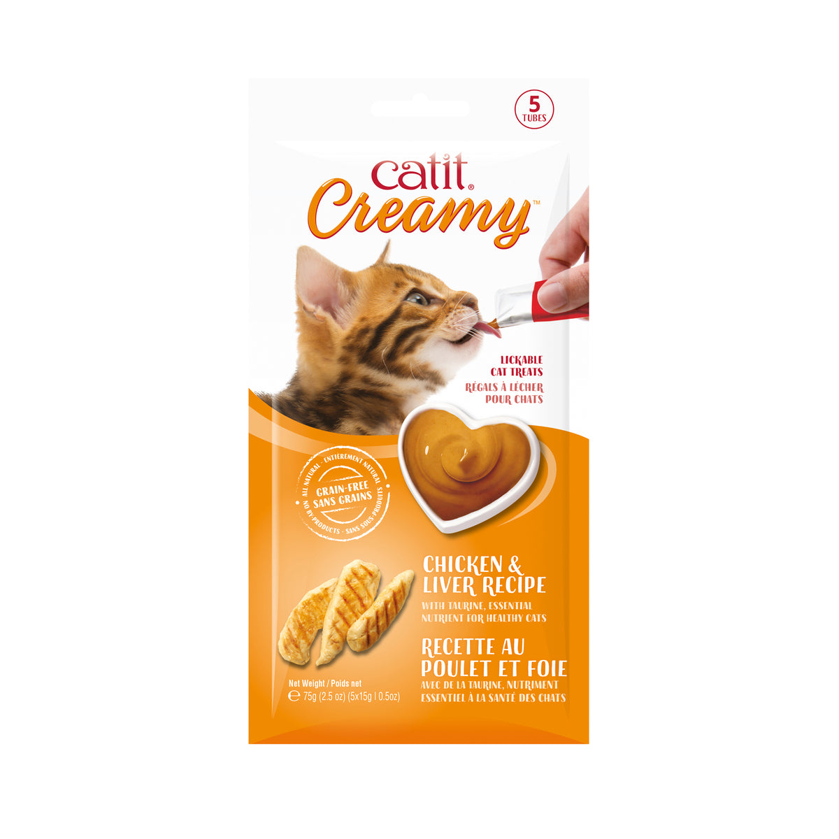 Gâteries à lécher Creamy au poulet et foie pour chat - Catit