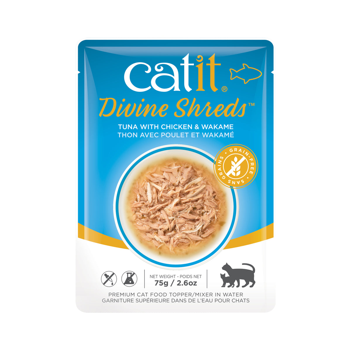 Garniture Divine Shreds pour chats 75 g