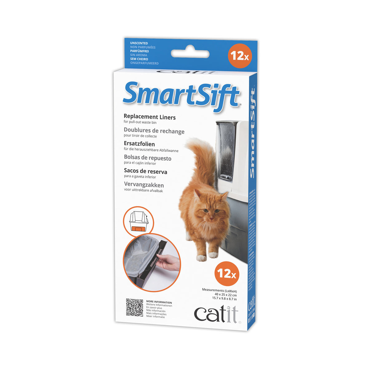 Doublures pour tiroir de collecte du bac à litière SmartSift (paquet de 12)