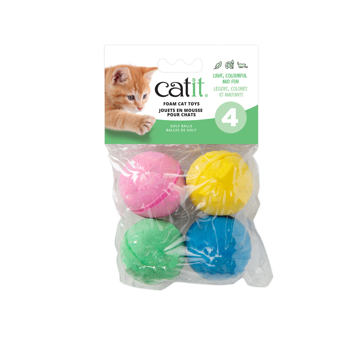 Balles de golf en mousse (paquet de 4)