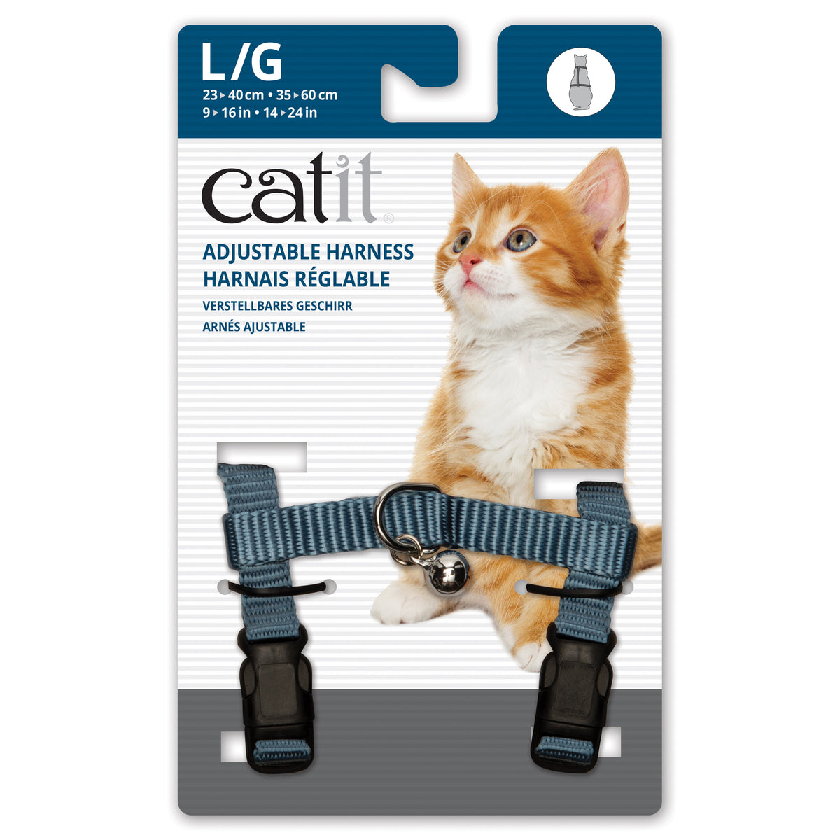 Harnais réglable en nylon pour chats