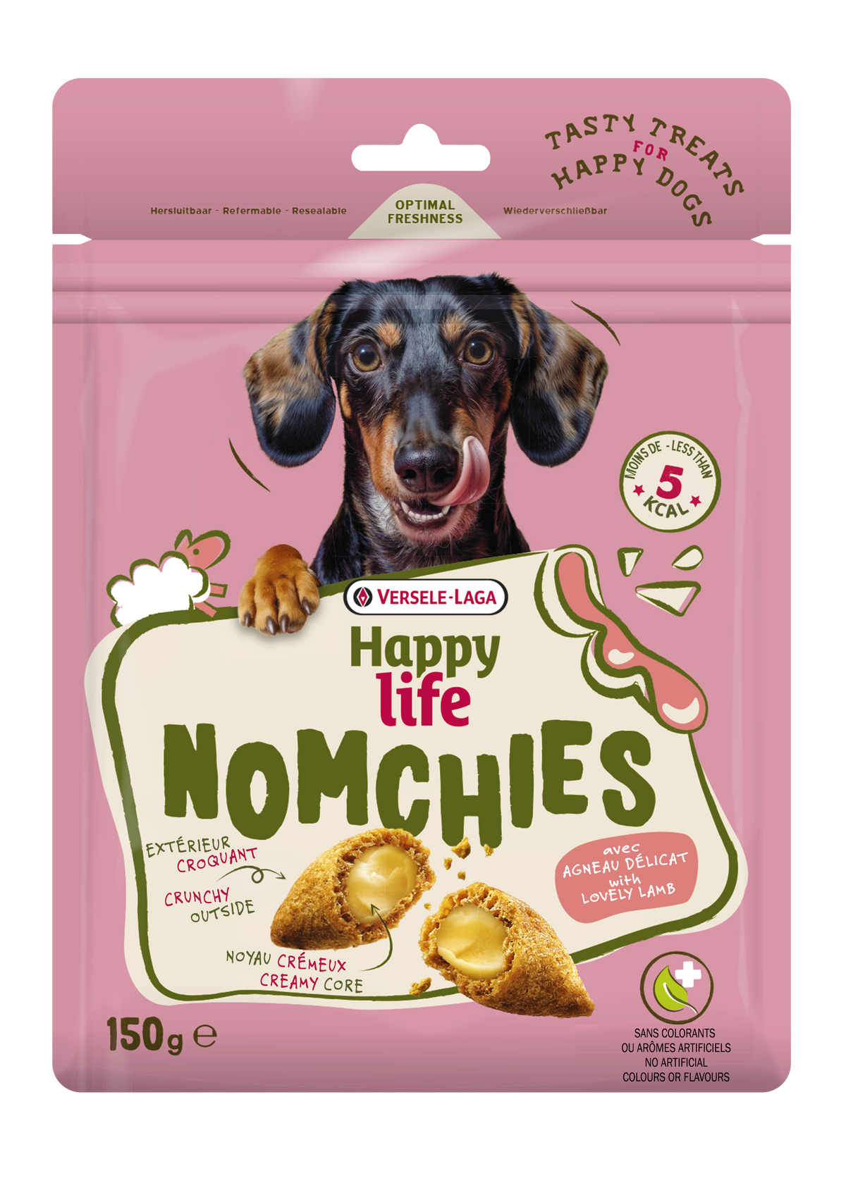 Gâteries Nomchies à l'agneau pour chien 150 g