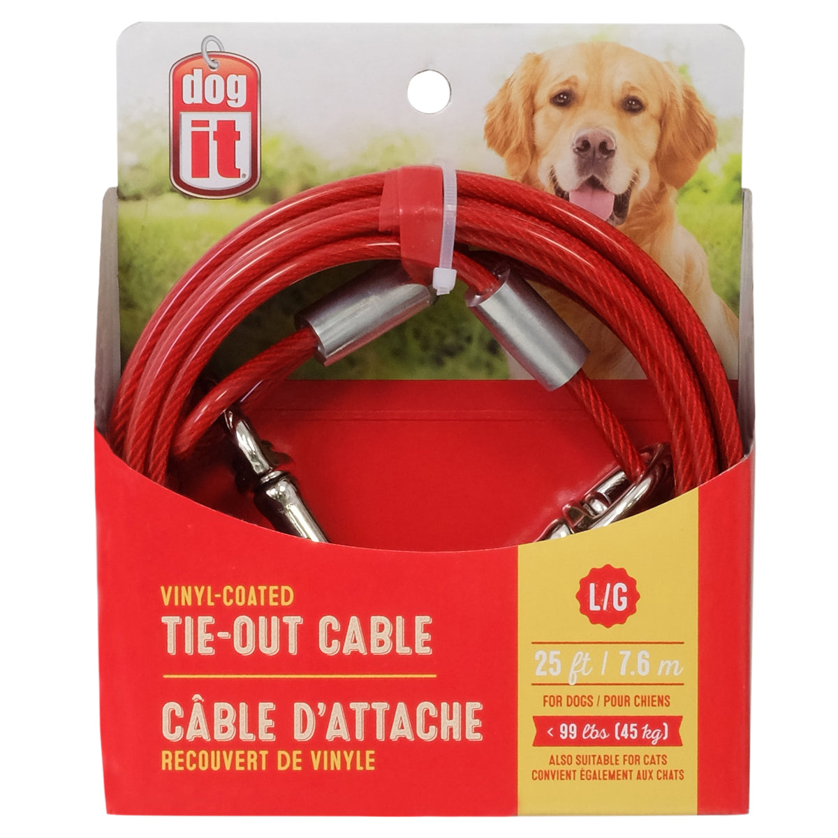 Câble d'attache pour chien de grande taille - Dogit