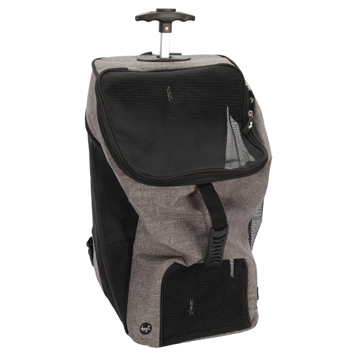 Sac à dos de transport sur roulettes 2 en 1 Explorer, gris