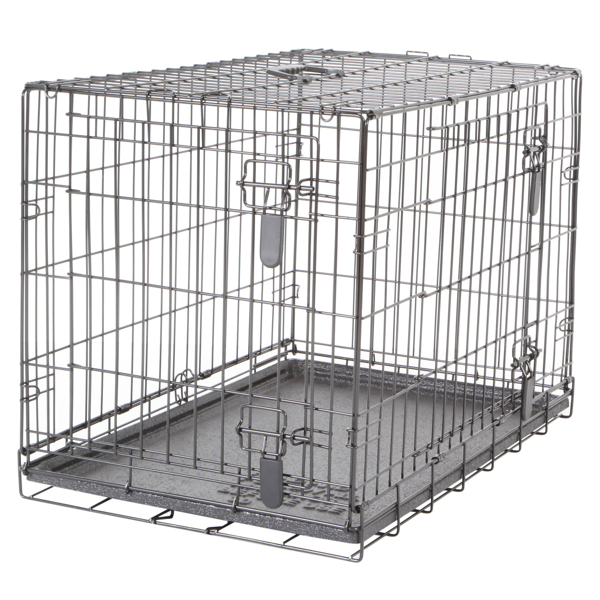 Cage grillagée à 2 portes avec grille de séparation