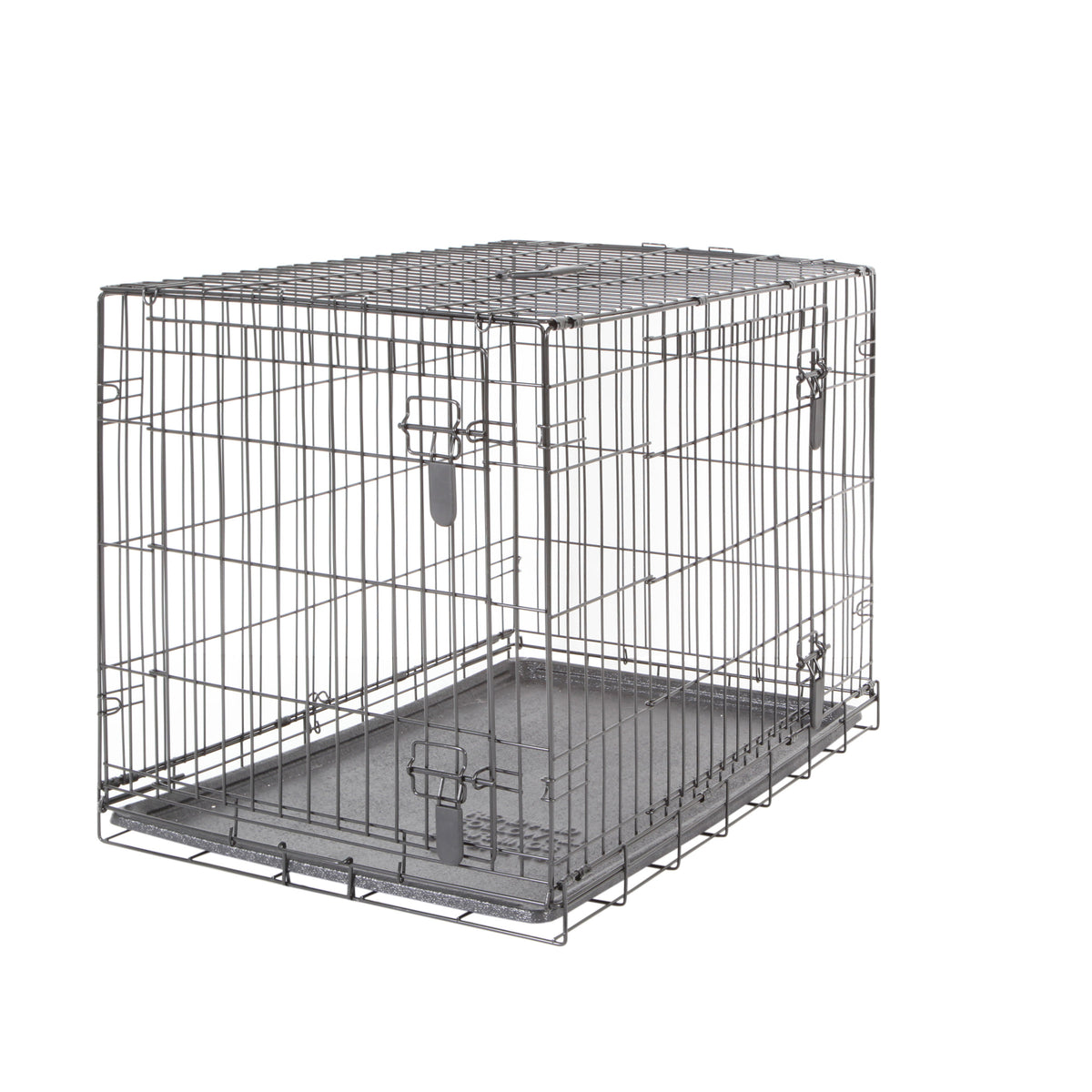 Cage grillagée à 2 portes avec grille de séparation