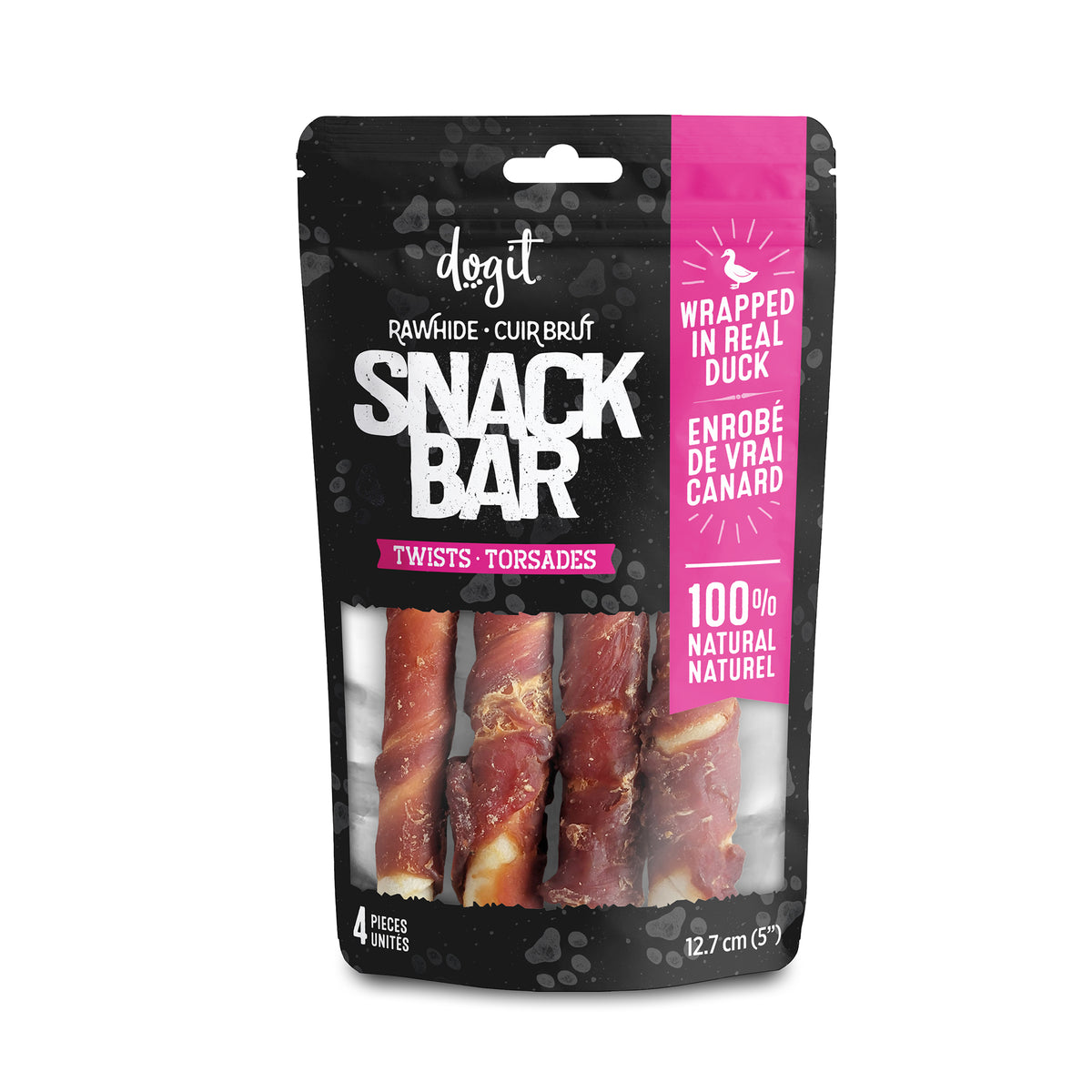 Torsades de cuir brut enrobées de canard Snack Bar