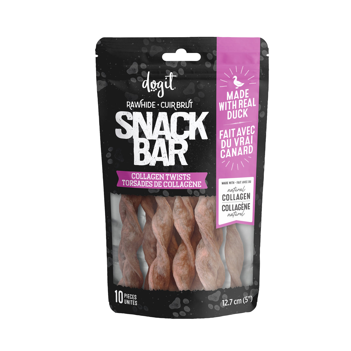 Torsades de collagène Snack Bar, 12,7 cm (paquet de 10)